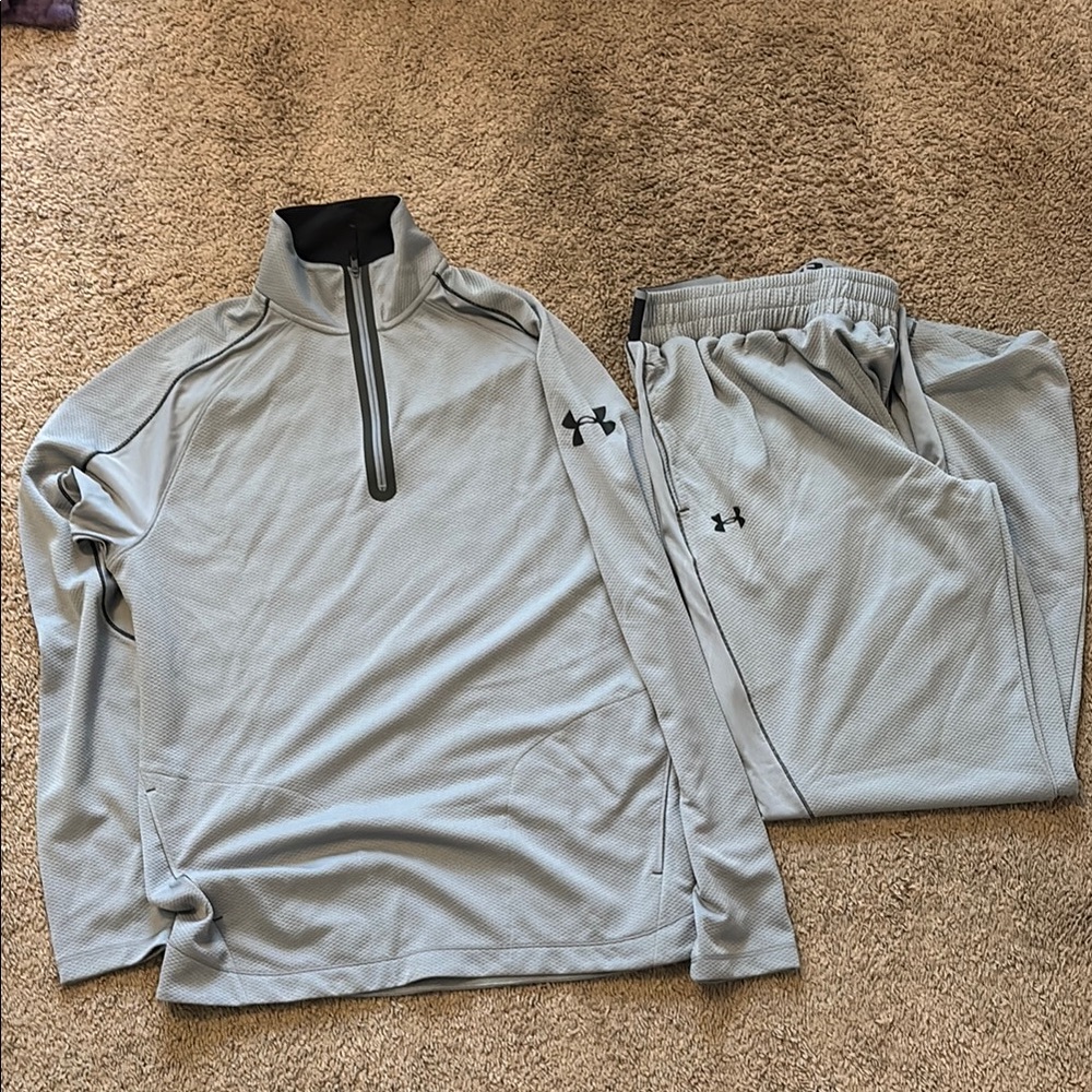Under Armour Light Gray Athletic Set - image 1